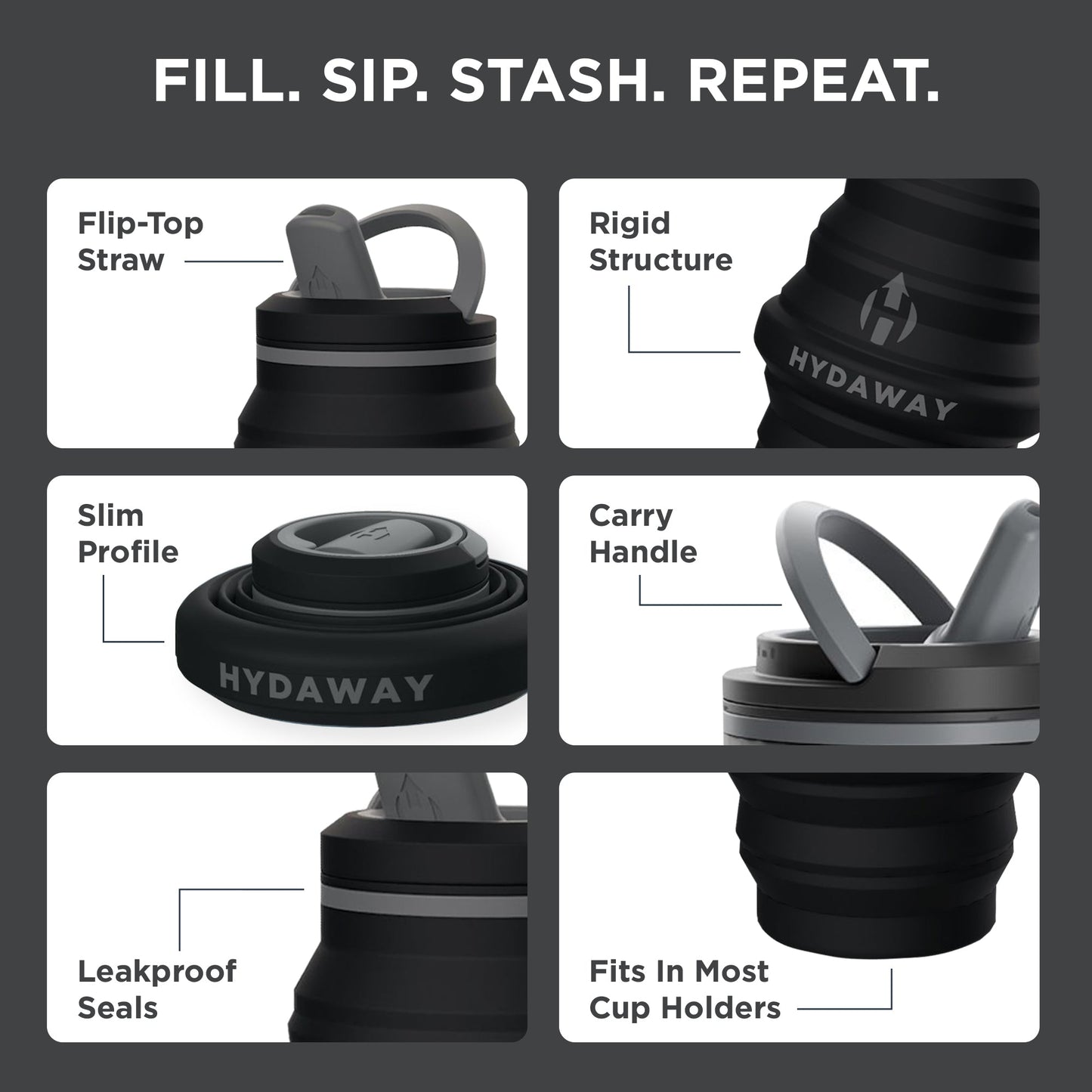 Collapsible Water Bottle | 17oz