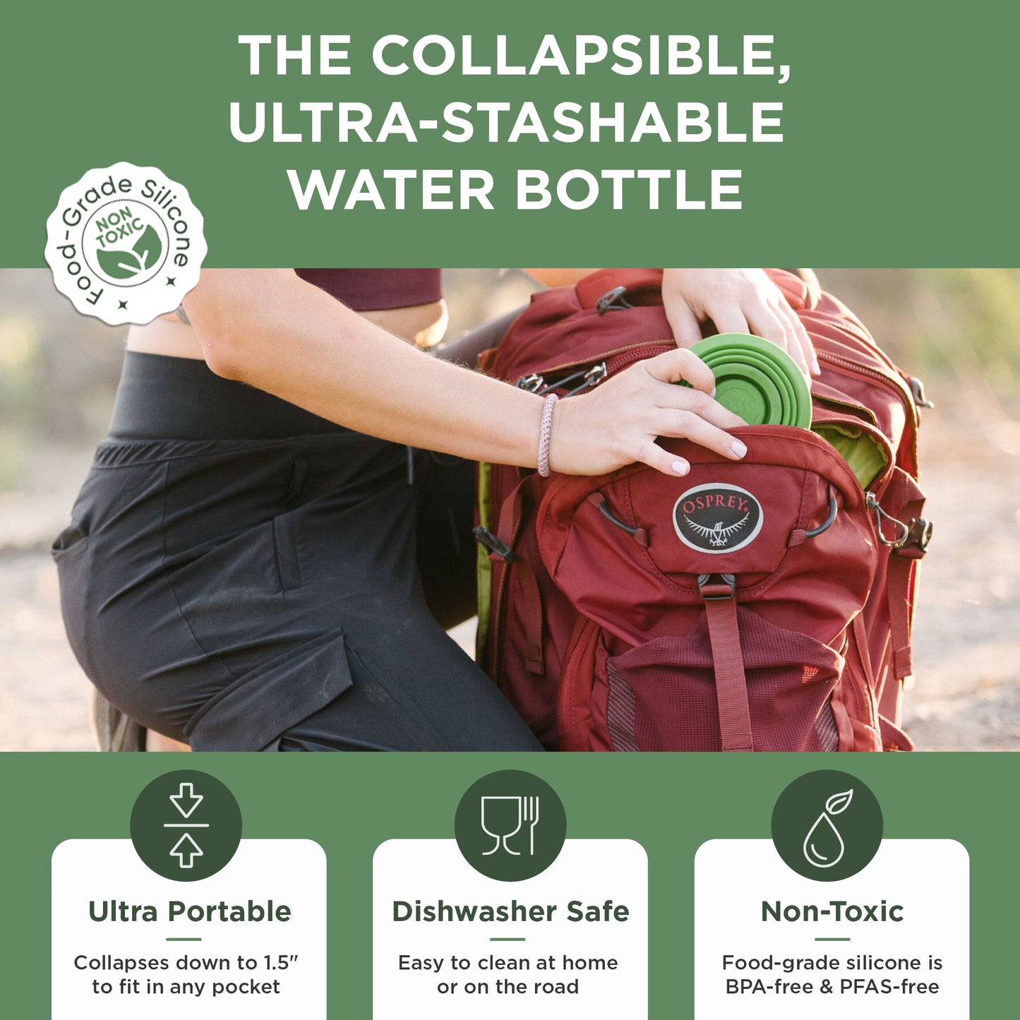 Collapsible Water Bottle | 17oz
